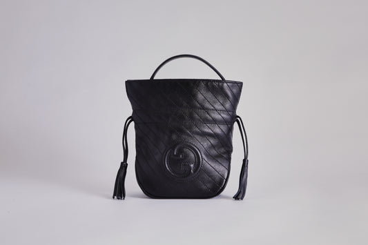 Gucci Blondie Bucket Bag Black Leather
