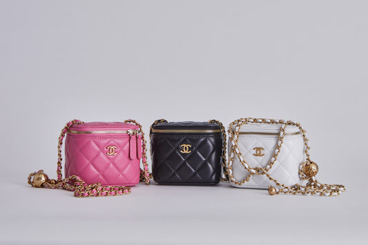 Chanel Mini White Leather Handbag