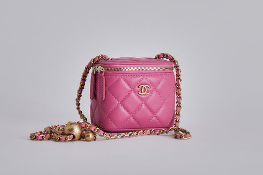Chanel Mini Pink Leather Handbag